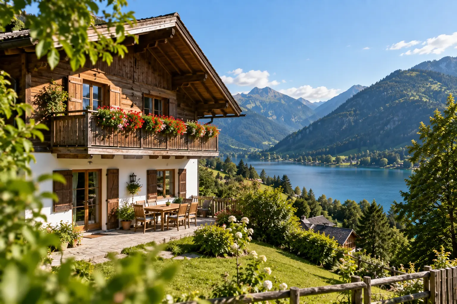 Alpine home overlooking Weissensee in Carinthia, Austria