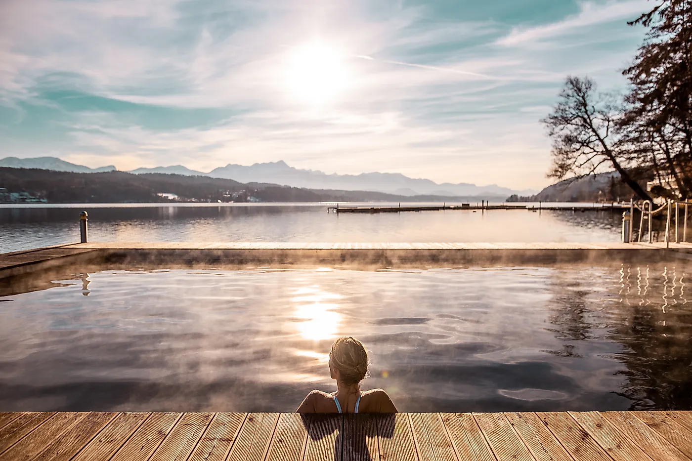 Wellness by Wörthersee with lake and mountain views in Carinthia, Austria