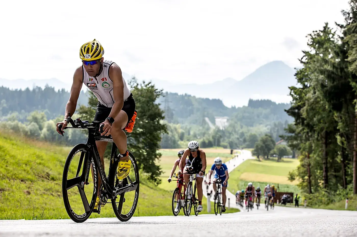 Cycling near Wörthersee in Carinthia, Austria