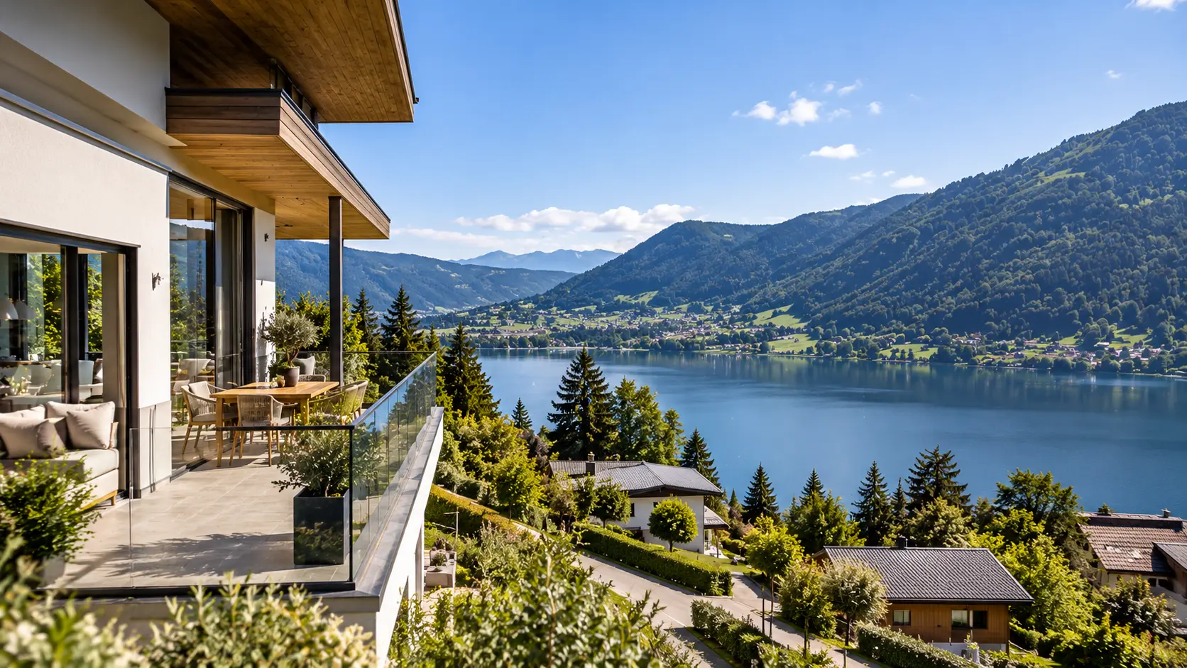 Luxury apartments overlooking Ossiacher See in Carinthia, Austria