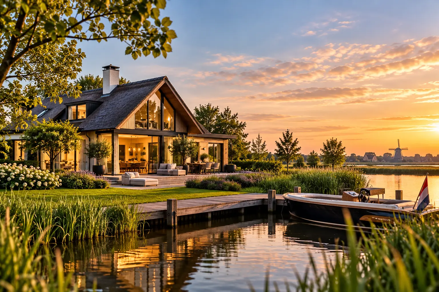 Luxury second home by the water in the Netherlands