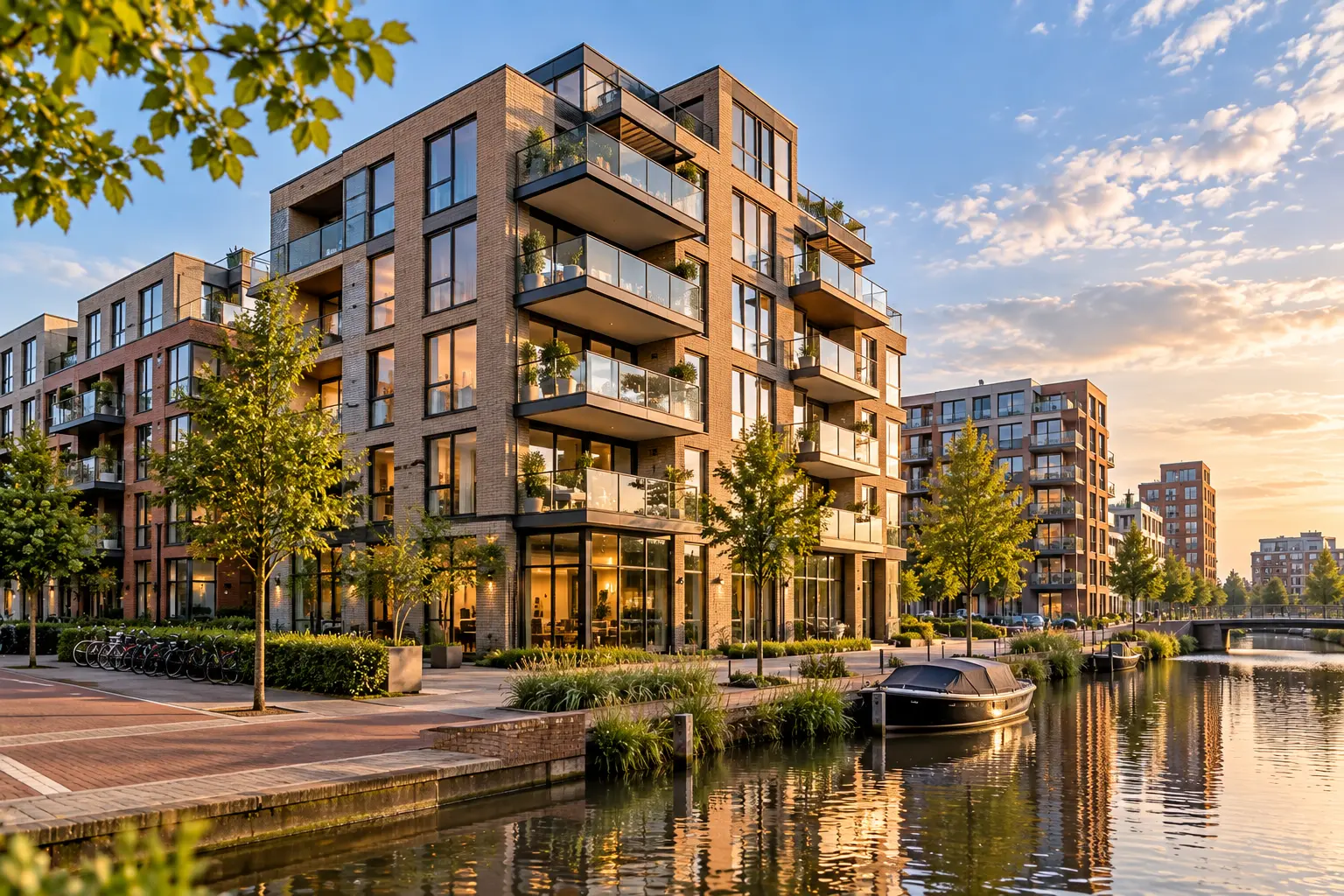 Investment property in the Netherlands with modern residential apartments