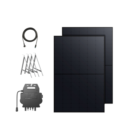 Anker SOLIX plug-in solar system balcony 2x RS40P Panel 445, micro-inverter 890/800, balcony mounting