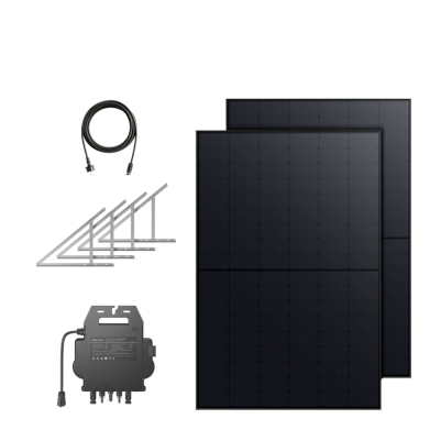 Anker SOLIX plug-in solar system balcony 2x RS40P Panel 445, micro-inverter 890/800, garden mounting